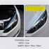 2pcs Automotive LED Turn Signal Driving Light Belt  Ultra thin Light Guide Strip Two color Streamer Turn Decorative Light Accessories 30CM white and yellow pair