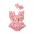 2pcs Baby Letter Printing Jumpsuit with Headband Sleeveless Breathable Romper For 0 2 Years Old Girls 224018 6 9M 80
