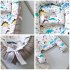 2pcs Baby Nest  Bed With  Pillow Portable Crib Travel Bed Infant Toddler Cotton Cradle For  Newborn Grey Edge Lion HDJ 50 85