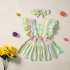 2pcs Baby Sleeveless Romper Fashion Striped Jumpsuit With Bowknot Headband For Girls Aged 0 2 224032 0 6M 70