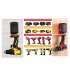 2pcs Battery Tool Holder Set Compatible for Wilwaukee 18v Red
