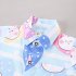 2pcs Boys Cotton Shirt Suit Cute Cartoon Printing Short Sleeves Lapel Tops Shorts Two piece Set For 1 4 Years Old Kids pink 12 18M 80cm