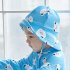 2pcs Boys Girls One piece Swimwear Cartoon Quick drying Sunscreen Surfing Swimsuit For 1 7 Years Old Kids Blue 1 2Y 2
