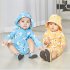 2pcs Boys Girls One piece Swimwear Cartoon Quick drying Sunscreen Surfing Swimsuit For 1 7 Years Old Kids Blue 1 2Y 2