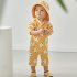 2pcs Boys Girls One piece Swimwear Cartoon Quick drying Sunscreen Surfing Swimsuit For 1 7 Years Old Kids Blue 1 2Y 2
