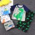 2pcs Boys Pajamas Set Short Sleeve Trousers Suit Air Conditioning Clothes For 1 6 Years Old Kids D09 3 4Y 100cm