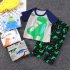 2pcs Boys Pajamas Set Short Sleeve Trousers Suit Air Conditioning Clothes For 1 6 Years Old Kids D05 6 12M 73CM