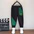 2pcs Boys Sweatshirt Pants Set Long Sleeves Round Neck Sweater Trousers Suit For 2 10 Years Old Kids green 5 6Y 120cm