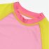2pcs Boys Swimsuit Set Cute Cartoon Printing Long Sleeved Sunscreen Quick drying Swimwear For Children pink penguin 5 6years L