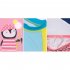 2pcs Boys Swimsuit Set Cute Cartoon Printing Long Sleeved Sunscreen Quick drying Swimwear For Children pink penguin 5 6years L
