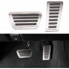 2pcs Brake Pedal Steel Foot Brake Gas Pedal Pad Cover For Dodge Ram 2019-2021 Bagged