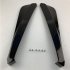 2pcs Car Rear Bumper Universal Rear Trunk Lip Spoiler Anti crash Diffuser Lip Wrap Angle Splitter Protector  black