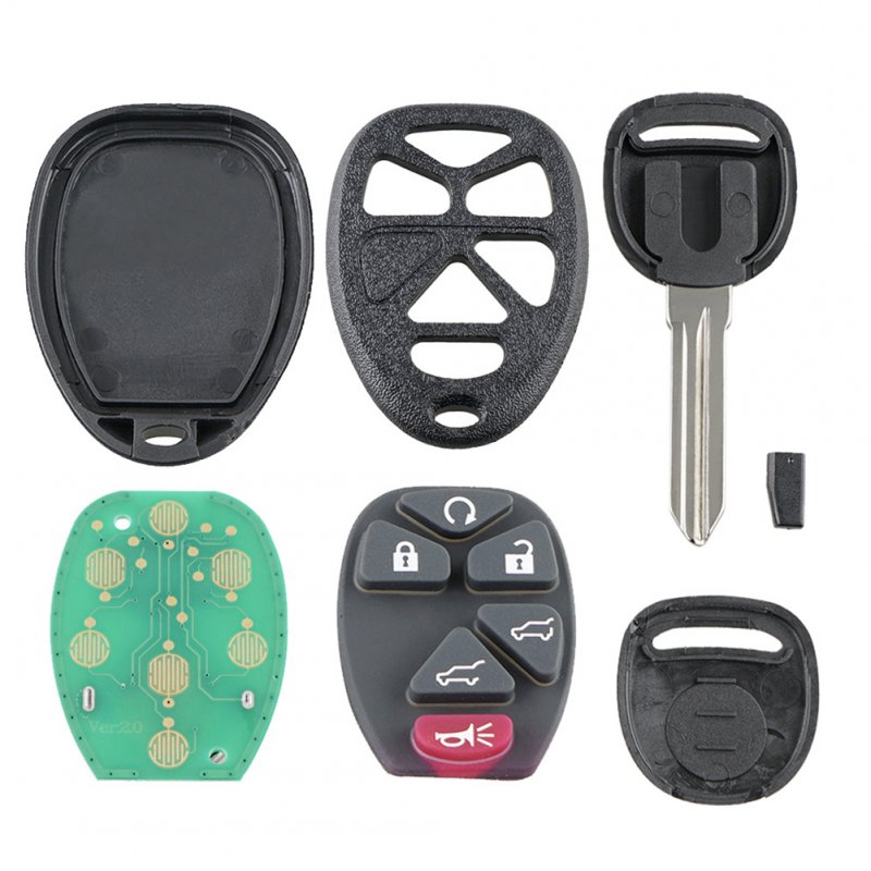 2pcs Car Remote Control Key Fob Replacement Right Slot With 46 Chips 315 Frequency Ouc60270 Modified Parts black