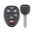 2pcs Car Remote Control Key Fob Replacement Right Slot With 46 Chips 315 Frequency Ouc60270 Modified Parts black