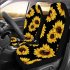 2pcs Car Seat Covers Lovely Sunflower Universal Auto Front Seats Protector