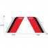 2pcs Car Sticker Decorative Label For Bmw Benz Audi Vw Honda Mazda Black red gray For The Three color Sports Strip Red   Black   Gray