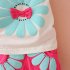 2pcs Cartoon Printing Tank Top Set For Girls Summer Cotton Vest Shorts Two piece Set small windmill pink 3 4Y 110cm
