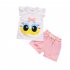 2pcs Cartoon Printing Tank Top Set For Girls Summer Cotton Vest Shorts Two piece Set lollipop pink 0 1Y 80cm