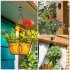 2pcs Ceiling  Hooks For Bird Feeder Lantern Wind Chime Flowerpot Outdoor Decoration Pendant White 2Pcs pack