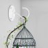 2pcs Ceiling  Hooks For Bird Feeder Lantern Wind Chime Flowerpot Outdoor Decoration Pendant White 2Pcs pack