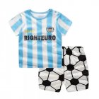 2pcs Children Cotton Home Wear Suit Short Sleeves T-shirt Shorts Two-piece Set For Boys Girls yellow dinosaurs 80cm