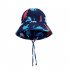 2pcs Children One piece Swimsuit For Boys Girls Cartoon Dinosaur Flower Sunscreen Swimwear With Swimming Cap Dark Blue Dinosaur 3 4Y 4