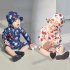 2pcs Children One piece Swimsuit For Boys Girls Cartoon Dinosaur Flower Sunscreen Swimwear With Swimming Cap Yellow Flowers 3 4Y 4