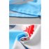 2pcs Children Split Swimsuit Suit Boys Long Sleeves Cartoon Printing Sunscreen Swimwear Swimming Pants Set blue 7 8years 2XL