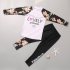 2pcs Children Split Swimsuit Sunscreen Quick drying Long sleeved Tops Trousers Swimwear For Boys Girls white XL