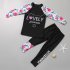 2pcs Children Split Swimsuit Sunscreen Quick drying Long sleeved Tops Trousers Swimwear For Boys Girls white XL