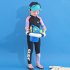 2pcs Children Split Swimwear Long Sleeves Sunscreen Breathable Quick drying Beach Swimsuit For Girls Boys Colorful 4XL