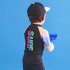 2pcs Children Split Swimwear Long Sleeves Sunscreen Breathable Quick drying Beach Swimsuit For Girls Boys Colorful 4XL