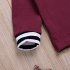 2pcs Cute Baby Clothes Set Wine Red Hooded Long Sleeve Tops   Long Pants Winter Autumn Kids Costumes
