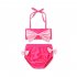 2pcs Cute Bowknot Swimsuit Set Breathable Quick drying Swimwear For 1 6 Years Old Girls S17009 5 6Y 6T