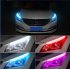 2pcs Daytime Running Light Switch With Wireless Remote Control Tube Guide Car Led Strip Turn Signal Light Bar Colorful 45CM