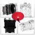 2pcs Fast Heat Dissipation LED Bulb for Car Canbus Waterproof Light 6500K   T25 red light