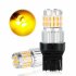 2pcs Fast Heat Dissipation LED Bulb for Car Canbus Waterproof Light 6500K   T20 yellow light