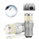 2pcs Fast Heat Disspation Aluminum LED Bulb for Drviaion 1156/1157Canbus Light White light_1157 bay15d p21-5w