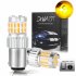 2pcs Fast Heat Disspation Aluminum LED Bulb for Drviaion 1156 1157Canbus Light Yellow light 1157 bay15d p21 5w