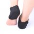 2pcs Foot Heel Ankle Wrap Pads Plantar Fasciitis Therapy Pain Relief Arch Support Black