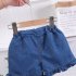2pcs Girls Cotton Suit Summer Sleeveless Sweet Floral Printing Tank Tops Denim Shorts Set For Kids Aged 0 4 pink 0 1Y 80cm