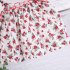 2pcs Girls Cotton Suit Summer Sleeveless Sweet Floral Printing Tank Tops Denim Shorts Set For Kids Aged 0 4 pink 1 2Y 90cm