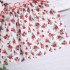 2pcs Girls Cotton Suit Summer Sleeveless Sweet Floral Printing Tank Tops Denim Shorts Set For Kids Aged 0 4 pink 0 1Y 80cm