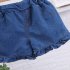 2pcs Girls Cotton Suit Summer Sleeveless Sweet Floral Printing Tank Tops Denim Shorts Set For Kids Aged 0 4 pink 3 4Y 110cm