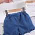 2pcs Girls Cotton Suit Summer Sleeveless Sweet Floral Printing Tank Tops Denim Shorts Set For Kids Aged 0 4 pink 3 4Y 110cm