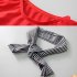 2pcs Girls Cute Bikini Set With Hairband Summer Split Quick drying Swimsuit For 3 7 Years Old Children red 4 5years M
