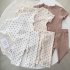 2pcs Girls Pajamas Suit Polka Dot Print Round Neck Short Sleeve Top Pants Summer Thin Clothes Matcha green 120cm