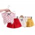 2pcs Girls Summer Suit Short Sleeves Single Breasted T shirt Shorts Two piece Set For 1 4 Years Old Kids yellow 2 3Y 100cm