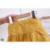 2pcs Girls Summer Suit Short Sleeves Single Breasted T shirt Shorts Two piece Set For 1 4 Years Old Kids yellow 18 24M 90cm