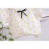 2pcs Girls Summer Suit Short Sleeves Single Breasted T shirt Shorts Two piece Set For 1 4 Years Old Kids yellow 2 3Y 100cm